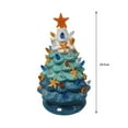 thumbnail image 2 of LHWEN Ceramic Sea Star Lighted Tree LED Desktop Ornament Ocean Home Décor Christmas Ornament Ceramic Coastal Charm Built-in LED Lights Tabletop Decoration for Desks Bookshelves Night, 2 of 8