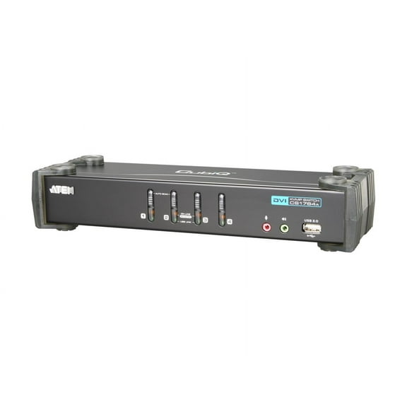 4PORT DVI KVMP WITH USB 2.0 PERIPHERAL SHARING