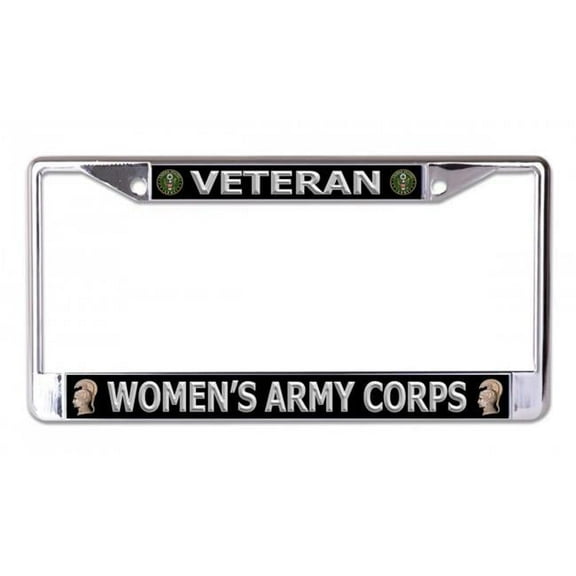 U.S. Army Women's Corps Veteran Chrome License Plate Frame