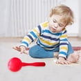 thumbnail image 3 of Red Round Head Plastic Sand Shaker Musical Toy For Kids Early Learning Orff Instrument 7.5 X 5.5 X 2.8 Inches Rhythm Game Sensory Play Tool With Sound Effects 0.22 Lbs, 3 of 6