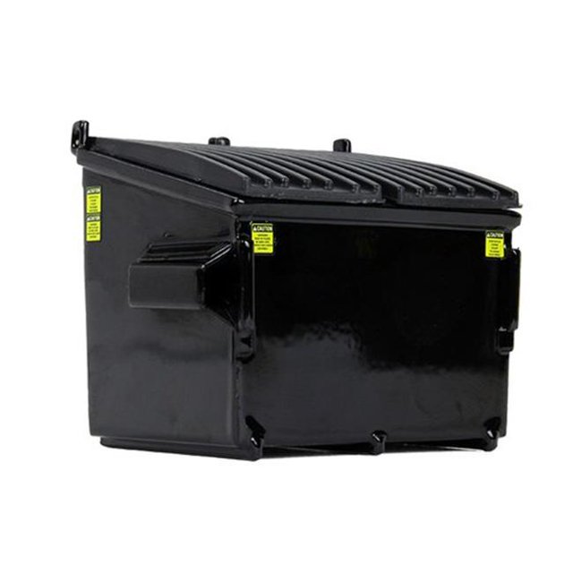 First Gear 90-0533 1-34 Scale Refuse Trash Bin Diecast Model - Black