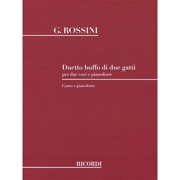 Duetto Buffo Di Due Gatti (Cat Duet): Vocal Duet, (Paperback)