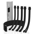 thumbnail image 1 of Ezdiy-Fab Kit De Extensión De Cable De Fuente De Alimentación Cable Con Funda Fuente De Alimentación Personalizada Extensión Con Funda 16 Awg 24 Pines 8 Pines 6 Pines 4 4 Pines Con Peines - Negro, 1 of 1
