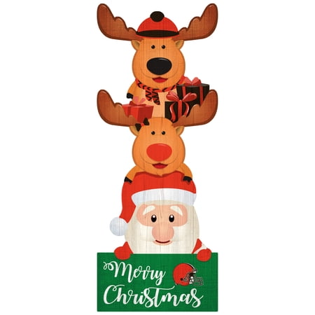 Cleveland Browns 31 Santa Stack Leaner