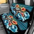 thumbnail image 2 of POLERO Hawaiian Sea Turtle & Hibiscus Floral, Easy to Install Car Back Seat Covers Set of 2 Non-Slip Durable Car Rear Seat Covers for Auto Car Interior, 2 of 7