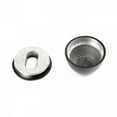 thumbnail image 3 of Renovator's Supply Black Toilet Bolt Covers 1" H x 1-1/2" Dia. Rustproof Aluminum Pack of 2, 3 of 4