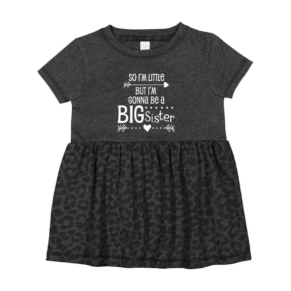 Inktastic So I'm Little, but I'm Gonna Be a Big Sister Girls Baby Dress