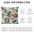 thumbnail image 5 of GOSMITH Tropical Pillow Covers Summer Hawaiian Style Coral Orange Aqua Blue Green Leaf Print Decorative Throw Pillows Outdoor Modern Decorations Pillow Cases for Couch Sofa Bed Decor, 5 of 5