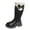 B, variant on UngA Girls Fashion Boots Kids Fashion Low Heel Winter Riding Boots Side Zipper Tall Girls Knee High Boots (Toddler/Little Kid/Big Kid),Size 12