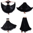 thumbnail image 2 of Vestido de de baile latino con lentejuelas grandes para mujer hermosa Tango Ballroom Rumba Negro Zulema Vestido de baile latino, 2 of 8