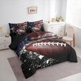 thumbnail image 3 of Homewish Gamer Football 7-Piece Twin Bedding Set - USA Flag Sport Graffiti, 3 of 8