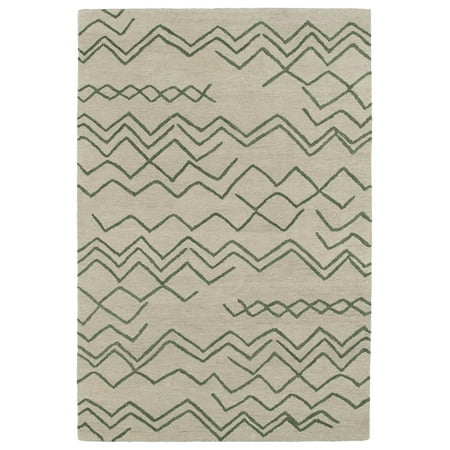 Kaleen CAS05-81 Beige; Emerald Green Casablanca Area Rug