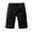 Black, variant on Men's Summer Casual Pocket Straight Leg Solid Color Shorts Ideal for Beaches, with Different Sizes and Lengths
