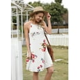 thumbnail image 4 of Airmenty Summer Dresses for Women Beach Floral Tshirt Sundress Sleeveless Casual Loose Tank Dress, 4 of 6