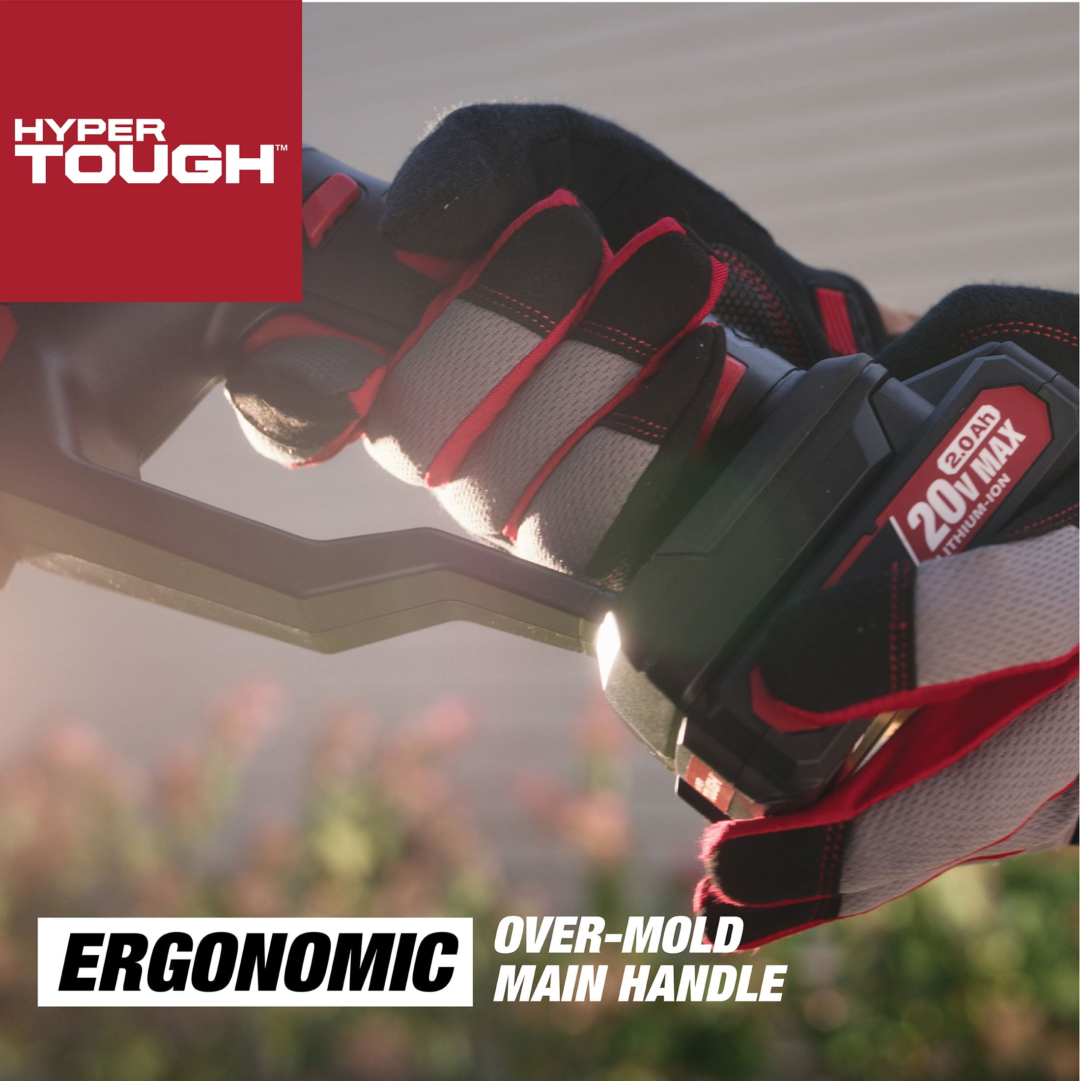 Hyper Tough 20V Cordless 5" Shear/ 9" Shrubber, with Battery and Charger; HT13-401-003-02