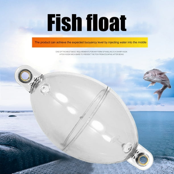 Peggybuy 5pcs Bubble Floats Hollow Ball Fishing Floating Buoy Bobber (Clear White) Other 3.94*1.97*1.18in