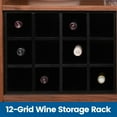 thumbnail image 6 of CONSDAN Bar Cabinet with Storage and Large Drawer, Solid Walnut Hardwood Structure Sideboard, Buffet Cabinet with Wine and Glass Rack, Coffee Bar for Living Room, Kitchen, Hallway, 6 of 8