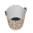 thumbnail image 3 of Fotbe Retro Autum Mushrooms Laundry Basket with Handles, Waterproof Large Laundry Hamper, Wash Bag for Corner Dorm, Rolling Laundry Basket with Handles-Small, 3 of 8