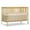 Natural, variant on iRerts 5 In 1 Convertible Baby Crib, Wood Convertible Crib Toddler Bed with Wood Legs, Converts from Baby Crib to Toddler Bed, Fits Standard Full-Size Crib Mattress, Easy to Assemble, Black