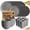 Dark Gray, variant on 32Pcs Wheat Straw Dinnerware Sets, Service for 8, Includes Plates & Bowls, Black Plastic, Microwave & Dishwasher Safe, Durable Party Tableware, Ideal for Valentine's Day