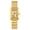 gold-1, variant on Women's Square Stainless Steel Watch: Analog Quartz Roman Numeral Markers, Stainless Steel Adjustable Strap, Exquisite Small Women's Watch