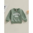 thumbnail image 3 of Infant Toddler Baby Girl Long Sleeve Shirts 6M 12M 18M 24M 3Y Daddys Girl Pullover Sweatshirt Tops Fall Outfit Casual Clothes, 3 of 9