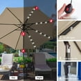 thumbnail image 2 of JUSTLET 9' Outdoor Patio Market Solar Umbrella w/ LED Lights, Beige, 2 of 9