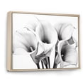 thumbnail image 2 of Designart "Dreamy Serenade: Lilies In Black And White I" Lilies Floater Framed Wall Decor, 2 of 5