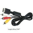 Audio Video Cord Wire Video AV Cable Composite RCA AV 2 in 1 for PS2