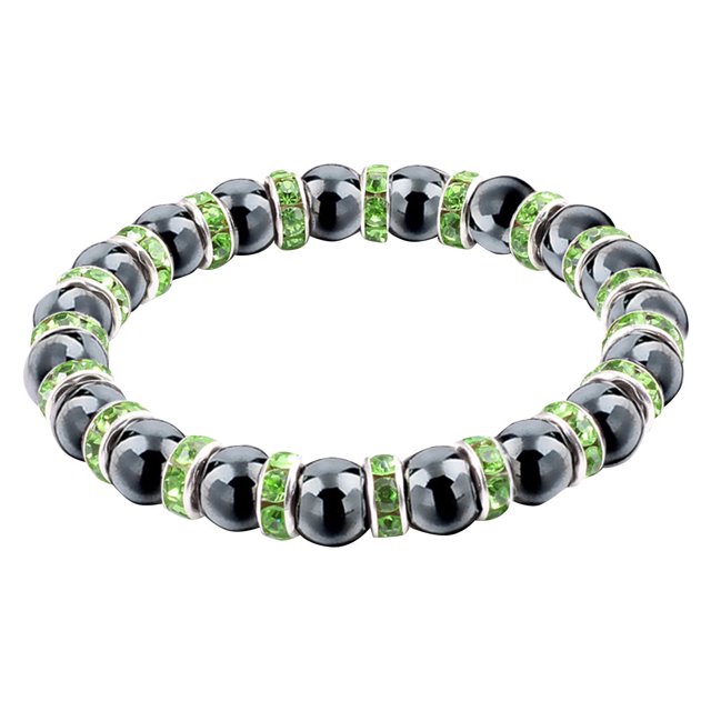 Negro Gallstone pulsera de cuentas pulsera de joyería pulsera de pareja