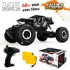 RC Car Remote Control Truck 4x4 Off Road Monster Truck for Kids, 2.4Ghz 1:16 Rock Crawler with Two Rechargeable Batteries Waterproof for All Terrain Electric Toy Car for Boys and Girls