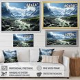 thumbnail image 4 of Designart "Frozen Eternity Green Glacier Majesty I" Landscapes Floater Framed Canvas Art Print, 4 of 7