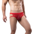 thumbnail image 3 of Sngxgn Men's Breathable Boxer Briefs Underwear(Red,L), 3 of 6