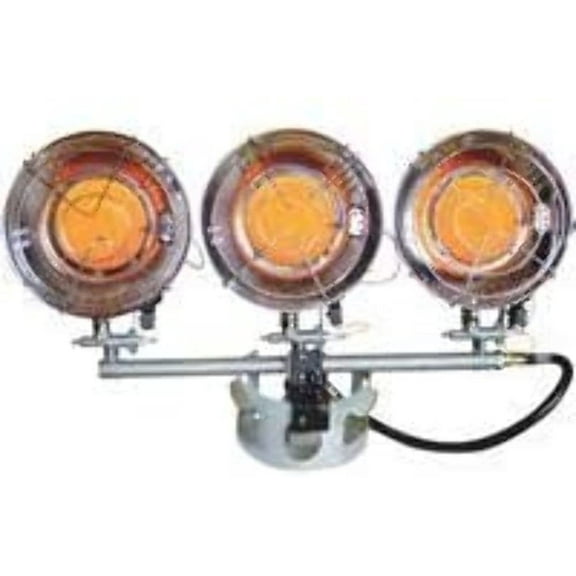 Mr Heater 3 Burner Heater F242915 HEATR - Manual Outdoor Use - Pack of 2, Silver