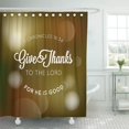 thumbnail image 1 of BSDHOME Rideau de Douche en Polyester Typographique "Create Thanks to The Lord" 60x72 Pouces, 1 of 1