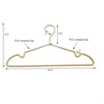 thumbnail image 2 of Premium Clothes Hangers Metal Gold Coat Hangers Non Slip Hook Laundry Wire Suits Shirt Hangers Save Space Closet Storage Pants Hanger 30Pack, 2 of 4