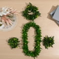thumbnail image 6 of Ulthilift 4pcs in 1 Set Green Hawaiian Party Garland Artificial Leaves Headband Lifelike Leaves Neck Loop Bracelet Simulate Tropical Beach Luau Party, 6 of 6