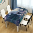 thumbnail image 6 of Qxltty White Unicorn Square Tablecloth 60×90in Thick Wrinkle Resistant Heat Proof Durable Table Cover for Dining Table, 6 of 9