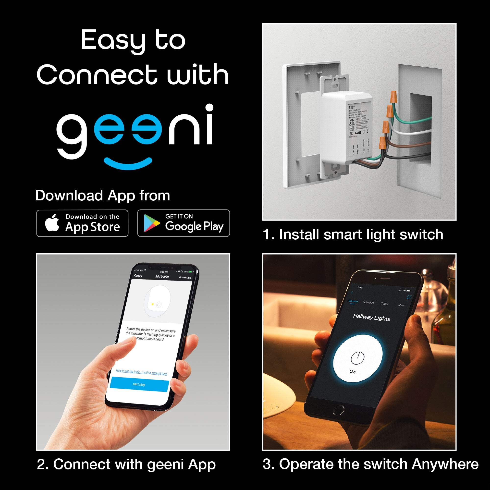 Geeni Tap Smart Wi-Fi Light Switch