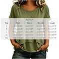 thumbnail image 3 of Women's Summer Round Neck Short Sleeve Casual Top Solid Color Blouse, 3 of 5