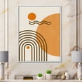 thumbnail image 2 of Designart 'Abstract Rainbow Moon and Sun In Earth Tones II' Modern Framed Canvas Wall Art Print, 2 of 5