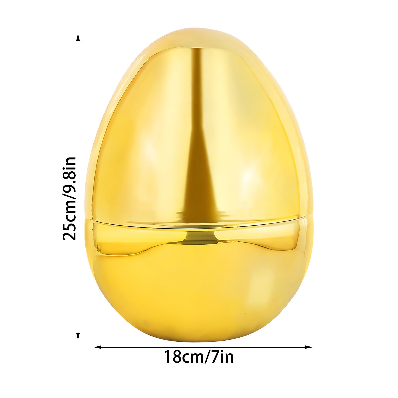 Specollect 4 Pcs Large Open Top Easter Egg for Party Gift Basket Filler, Golden Decorative, Festive Party Supplies and Decorations 25cm
