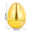 thumbnail image 3 of 9.8in Large Electroplated Gold Easter Egg – Reusable Fillable Egg for Party Decoration, Gift Basket Filler, Surprise Toy Storage, Easter Egg Hunt Supplies, 3 of 6