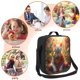 thumbnail image 5 of Disketp Sunshine Flower Meditating Cat Bolsa Térmica Estampada para Almuerzo, Lonchera para Hombres y Mujeres Adultos, 5 of 7