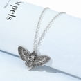 thumbnail image 3 of Collar colgante TUNC Calavera mariposa y luna Sencillez, 3 of 5