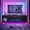 Black, variant on Pinmoco 70" Fireplace TV Stand for TVs Up to 80" with 36" Electric Fireplace, LED Entertainment Center with Cabinet for Living Room, Black