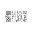thumbnail image 3 of Plantilla de manicura, placa de imagen para estampado de uñas rectangular de acero inoxidable, placa de estampado para decoración de uñas, logra más, 3 of 3