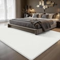 thumbnail image 6 of Buganda Soft Area Rugs, Low Pile Area Rug for Living Room Bedroom, Non Slip Washable Decor Carpet, 6'x9', Cream, 6 of 6