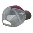 thumbnail image 3 of District Adult Unisex Regular Plain/Mesh Cap Maroon/Char/Gy One Size Fits All, 3 of 3