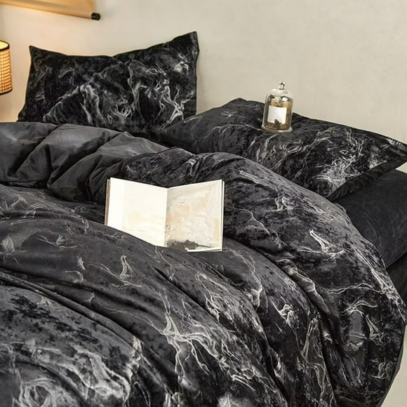 XmhyTop Bed Sheets Set, Bedding Sheets Pillowcases Kit, Twin Bed Set, Hotel Bedding, Home Decor(Black)